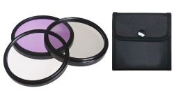 Nikon D90 High Grade Multi-Coated, Multi-Threaded, 3 Piece Lens Filter Kit (58mm) Made By Optics