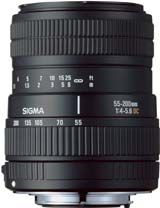 Sigma Zoom Normal-Telephoto 55-200mm f/4-5.6 DC Autofocus Lens for Nikon Digital AF