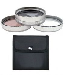 JVC GZ-HM340 GZ-HM340BUS 3 Piece Lens Filter Kit