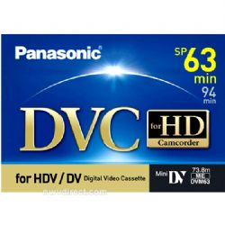 Panasonic AY-DVM63HD 63 Minute, High-Definition, Mini DV Video Cassette 