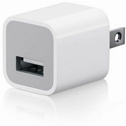 Apple USB Power Adapter, Charges iPod & iPhone