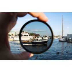 High Grade Multi-Coated Circ. Polarizing, 'Diamond Cut Filter' By Vivitar Optics